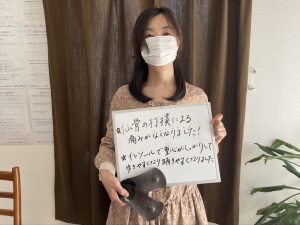 患者M様、インソール感想